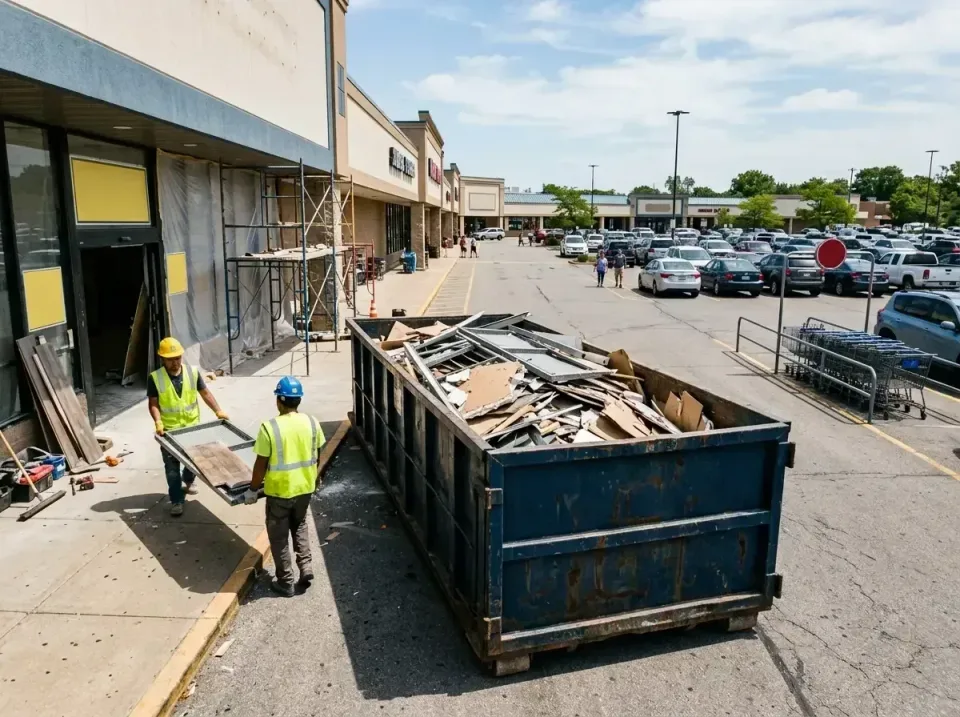 retail-store-renovation-debris-003 — frequently asked questions, Roll-off Dumpster Rentals in Olympia Fields, IL